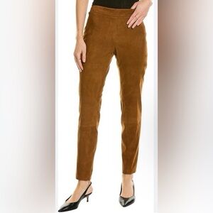Lafayette 148 NY Stretch Suede Skinny Pants